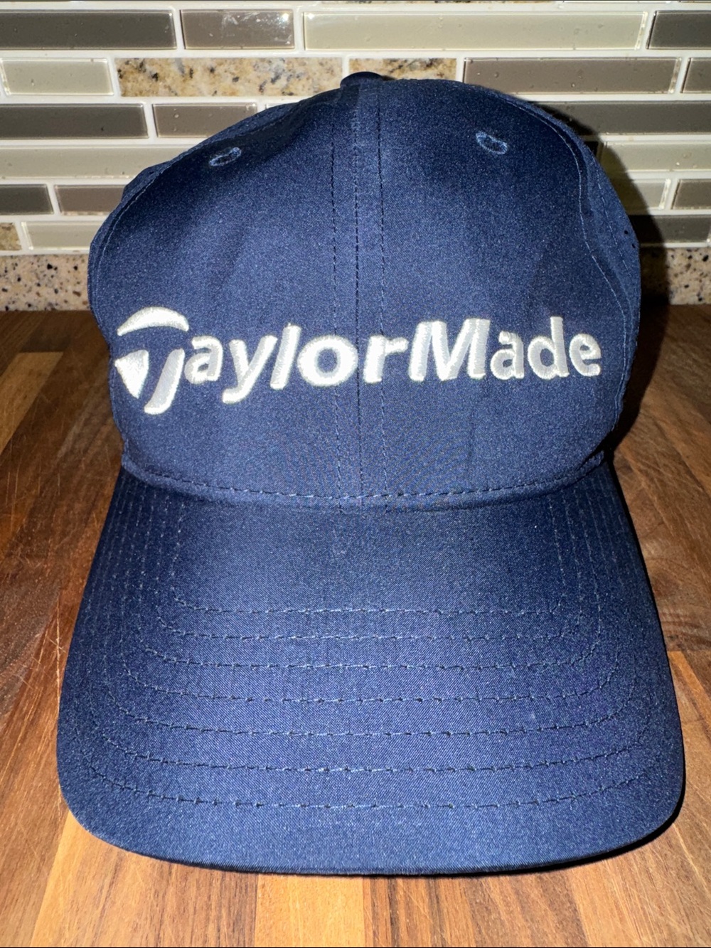 TaylorMade Tour Radar TP5 Stealth 2 Golf Adjustable Strapback Cap Navy Blue Hat